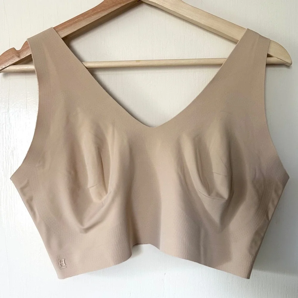 Harper Wilde Bliss Padded Bralette Beige Nude 2XL Everyday Comfort NO‎ PADS